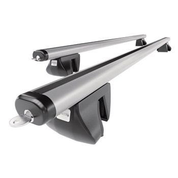 Barres de toit en aluminium adapté pour Dodge Journey Crossover (2008-2011) - Porte-Bagages de Voiture argent - rails