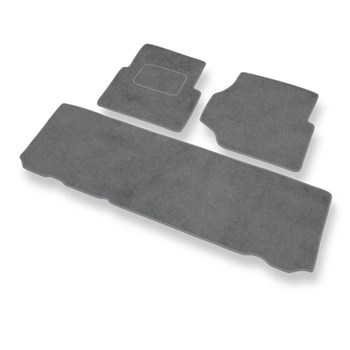 Tapis de Sol Velours adapté pour Land Rover Defender II (1990-2007) - Premium tapis de voiture - gris