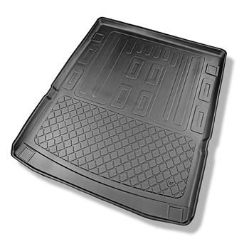 Tapis de coffre adapté pour Volkswagen Caddy V Maxi Van (11.2020-....) - bac de coffre - protection de coffre voiture - 5/7 places; derrière 2ème rangée de sièges