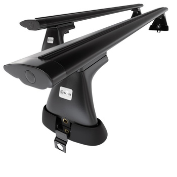 Barres de toit en aluminium adapté pour Mercedes-Benz Classe S W220 Berline (1999-2005) - Porte-Bagages de Voiture noir - toit normal