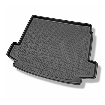 Tapis de coffre adapté pour Renault Megane II Estate (08.2003-05.2009) - bac de coffre - protection de coffre voiture - avec cavité gauche et droite