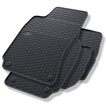 Tapis de sol en caoutchouc adapté pour Volkswagen Passat B5 (1996-2005) - tapis de voiture - noir