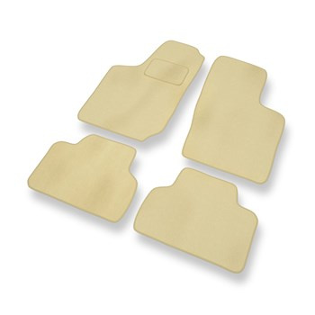 Tapis de Sol Velours adapté pour Opel Corsa B Caravan, Hayon, Berline (1992-2000) - Premium tapis de voiture - beige
