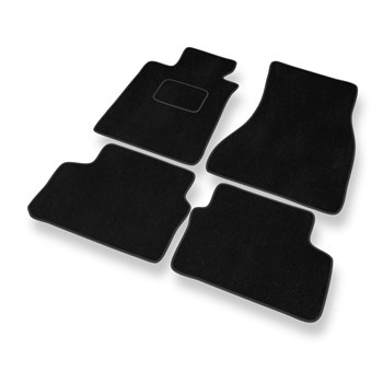 Tapis de Sol Velours adapté pour BMW 5 G31 (2017-....) - Premium tapis de voiture - noir