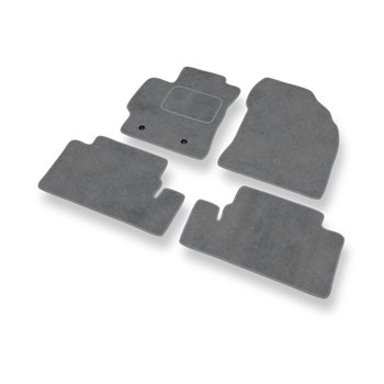 Tapis de Sol Velours adapté pour Toyota Corolla X Break, Berline (2007-2013) - Premium tapis de voiture - gris