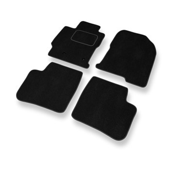 Tapis de Sol Velours adapté pour Toyota Prius II Liftback (2002-2009) - Premium tapis de voiture - noir