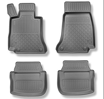 Tapis de sol en TPE adapté pour Mercedes-Benz Classe E C238 Coupé (04.2017-....) - tapis de voiture - noir
