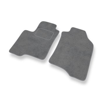 Tapis de Sol Velours adapté pour Fiat Panda III Hayon, Van (2012-....) - Premium tapis de voiture - gris