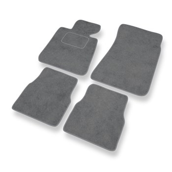 Tapis de Sol Velours adapté pour BMW 3 M3 I E30 Coupé, Cabriolet, Berline, Touring (1985-1992) - Premium tapis de voiture - gris