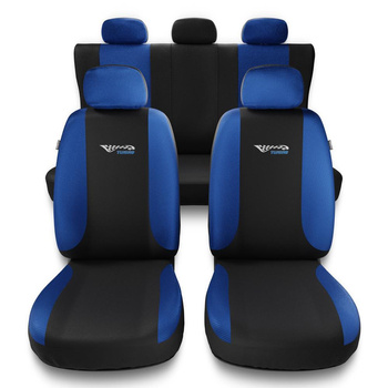 Housses de siège adaptées pour Peugeot 407 (2004-2011) - housse siege voiture universelles - couverture siege - TG-BL