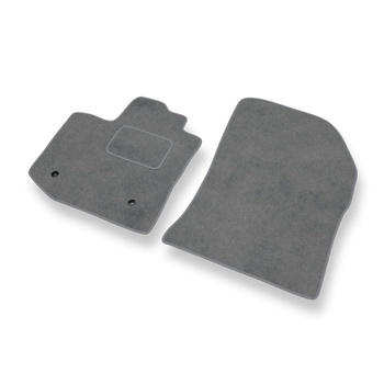 Tapis de Sol Velours adapté pour Dacia Dokker Van (2012-2021) - Premium tapis de voiture - gris