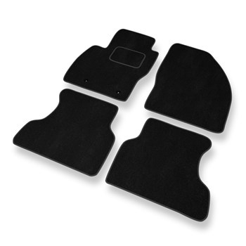 Tapis de Sol Velours adapté pour Ford Focus II Hayon, Break, Berline (2005-2010) - Premium tapis de voiture - noir