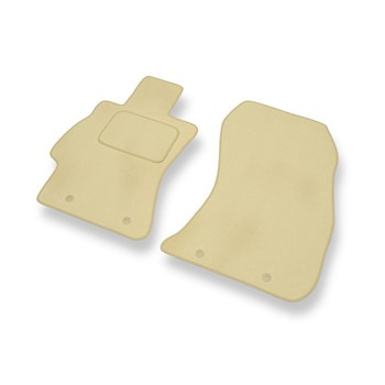 Tapis de Sol Velours adapté pour Subaru Legacy V Break, Berline (2009-2015) - Premium tapis de voiture - beige