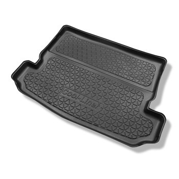 Tapis de coffre adapté pour Nissan X-Trail III T32 SUV (08.2014-....) - bac de coffre - protection de coffre voiture - 7 places; 3me rangée abaissée