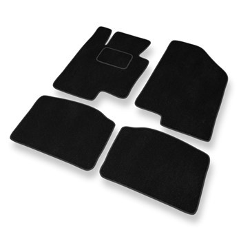 Tapis de Sol Velours adapté pour Kia Optima III Break, Berline (2011-2014) - Premium tapis de voiture - noir