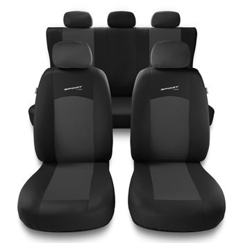 Housses de siège adaptées pour Alfa Romeo 166 I, II, III (1998-2007) - housse siege voiture universelles - couverture siege - S-G1