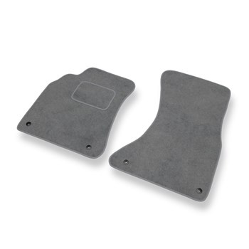 Tapis de Sol Velours adapté pour Audi A4 IV B8 (2008-2015) - Premium tapis de voiture - gris