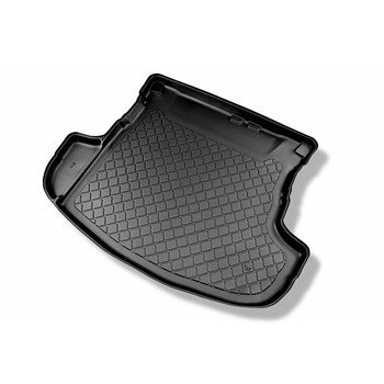 Tapis de coffre adapté pour Mitsubishi Outlander III SUV (09.2012-....) - bac de coffre - protection de coffre voiture - 5 places; coffre inférieur (avec et sans caisson de graves); non pour version Plug-in hybride