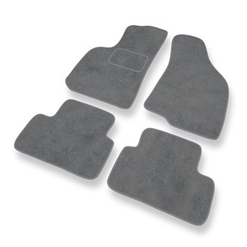 Tapis de Sol Velours adapté pour Daewoo Lanos Hayon, Berline (1997-2008) - Premium tapis de voiture - gris