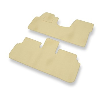 Tapis de Sol Velours adapté pour Lancia Zeta Monospace (1995-2002) - Premium tapis de voiture - beige