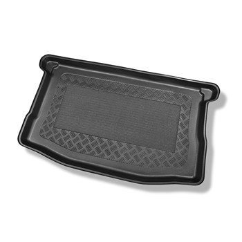 Tapis de coffre adapté pour Suzuki Baleno II Hayon (05.2016-11.2019) - bac de coffre - protection de coffre voiture - coffre supérieur (seuil de chargement plat)