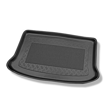 Tapis de coffre adapté pour Mitsubishi Colt ZM Hayon (11.2008-2013) - bac de coffre - protection de coffre voiture - coffre supérieur