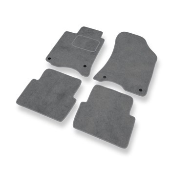 Tapis de Sol Velours adapté pour Renault Laguna II Estate, Hayon (2000-2007) - Premium tapis de voiture - gris
