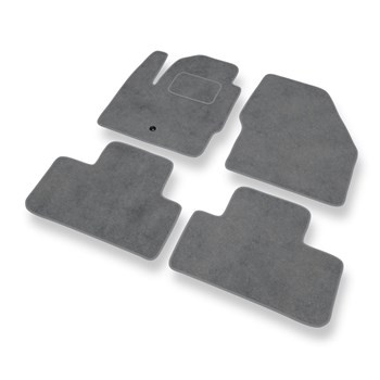 Tapis de Sol Velours adapté pour Land Rover Freelander II (2006-2014) - Premium tapis de voiture - gris