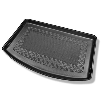 Tapis de coffre adapté pour Kia Rio IV YB Hayon (02.2017-....) - bac de coffre - protection de coffre voiture - coffre inférieur; modèles sans plancher amovible du coffre; non pour version hybride