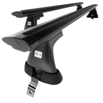 Barres de toit en aluminium adapté pour Dacia Logan II Berline (2013-2020) - Porte-Bagages de Voiture noir - toit normal