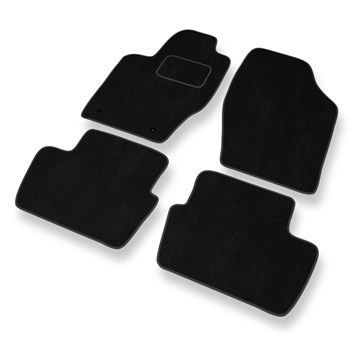 Tapis de Sol Velours adapté pour Citroen C4 I (2004-2013) - Premium tapis de voiture - noir