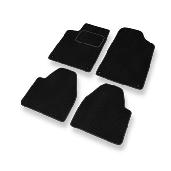 Tapis de Sol Velours adapté pour Peugeot 607 Berline (1999-2010) - Premium tapis de voiture - noir