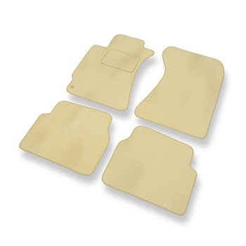 Tapis de Sol Velours adapté pour Subaru Forester II SUV (2002-2008) - Premium tapis de voiture - beige