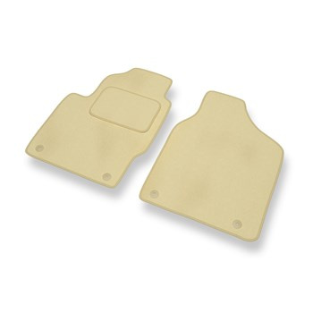 Tapis de Sol Velours adapté pour Seat Alhambra I (1996-2000) - Premium tapis de voiture - beige