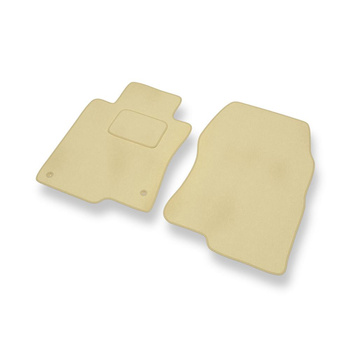 Tapis de Sol Velours adapté pour Honda Accord VIII Coupé, Berline, Tourer (2008-2016) - Premium tapis de voiture - beige