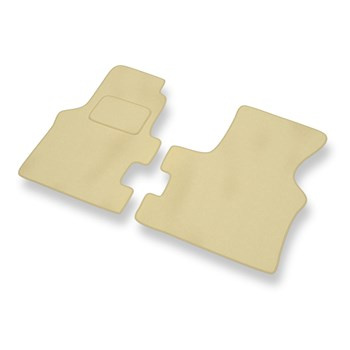 Tapis de Sol Velours adapté pour Volkswagen Transporter T4 Van (1990-2003) Boîte de vitesse manuelle - Premium tapis de voiture - beige