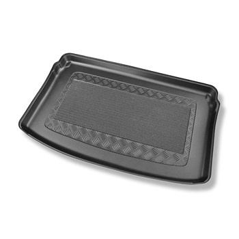 Tapis de coffre adapté pour Audi A1 GB Sportback (07.2018-....) - bac de coffre - protection de coffre voiture - coffre supérieur; plancher amovible en la position la plus haute