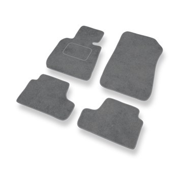 Tapis de Sol Velours adapté pour BMW 3 M3 IV E93 Cabriolet (2007-2013) - Premium tapis de voiture - gris