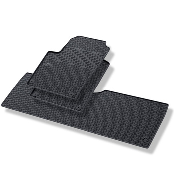 Tapis de sol en caoutchouc adapté pour Seat Alhambra I (1996-2010) - tapis de voiture - noir