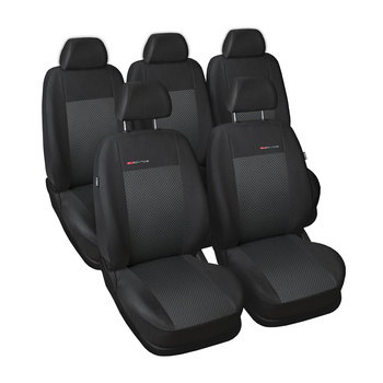 Housses de siège sur mesure adaptées pour Volkswagen Touran II Monospace (2010-2015) sans housse pour l'accoudoir arrière - housse siege voiture - couverture siege - E3