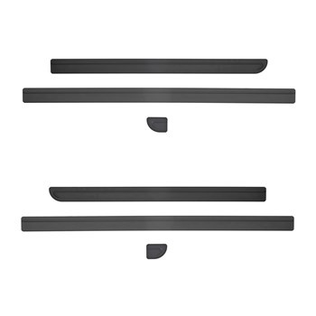 Plaques noires latérales de voiture pour Volkswagen Multivan T5 Van (2004-2015) - (empattement court)