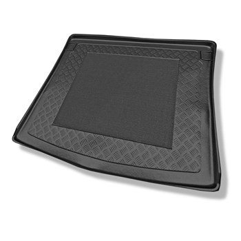 Tapis de coffre adapté pour Volkswagen Caddy Startline Break (2003-10.2020) - bac de coffre - protection de coffre voiture - 5 places; tôle sur les parois latérales du coffre