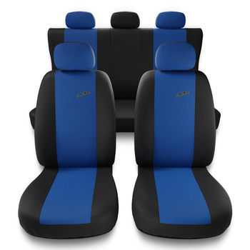 Housses de siège adaptées pour Peugeot 407 (2004-2011) - housse siege voiture universelles - couverture siege - X.R-BL