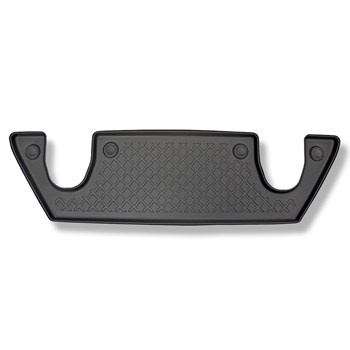 Tapis de sol en TPE adapté pour Tesla Model X SUV (10.2016-12.2020) - 6 sièges; III rangée - tapis de voiture - noir