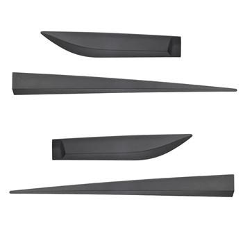 Plaques noires latérales de voiture Hyundai ix20 Monospace (2010-2018)