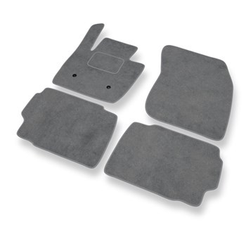 Tapis de Sol Velours adapté pour Ford Mondeo V Hayon, Break, Berline (2014-2021) - Premium tapis de voiture - gris