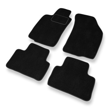 Tapis de Sol Velours adapté pour Alfa Romeo GT (2003-2010) - Premium tapis de voiture - noir