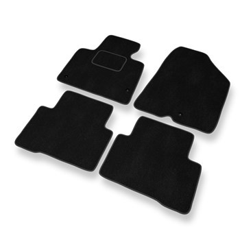 Tapis de Sol Velours adapté pour Hyundai Santa Fe III SUV (2012-2018) - Premium tapis de voiture - noir