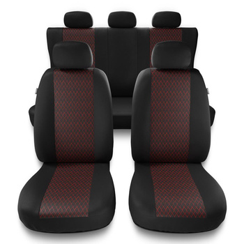 Housses de siège adaptées pour Peugeot 307 I, II (2001-2012) - housse siege voiture universelles - couverture siege - PF-RD