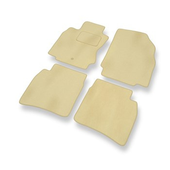 Tapis de Sol Velours adapté pour Nissan Note E11 Monospace (2004-2013) - Premium tapis de voiture - beige